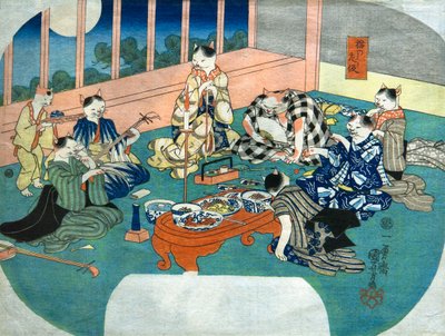 Neko no sakari, c.1843 de Utagawa Kuniyoshi