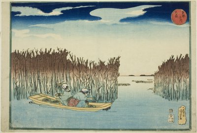 Omori, de la serie "Lugares famosos de la capital oriental (Toto meisho)" de Utagawa Kuniyoshi