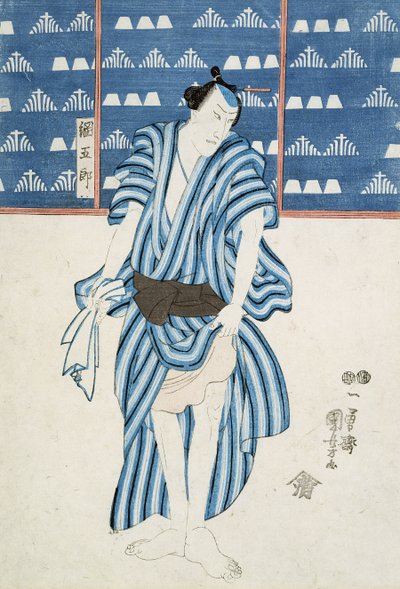 Retrato de Tunagore de Utagawa Kuniyoshi