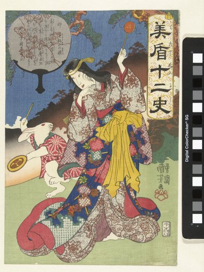 signo de la liebre de Utagawa Kuniyoshi