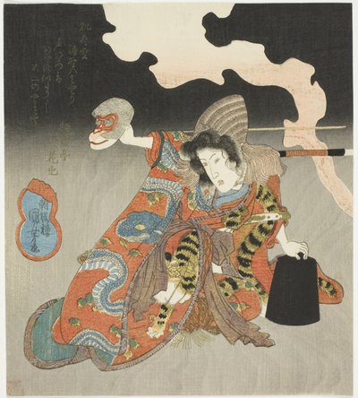 El actor Iwai Hanshiro VI en un papel femenino de Utagawa Kuniyoshi
