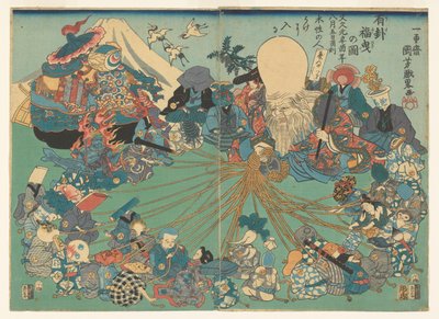 Sacar un billete de lotería correcto de Utagawa Kuniyoshi