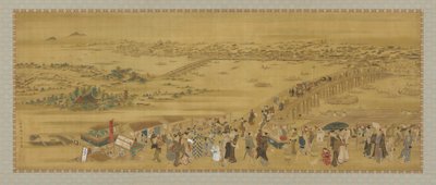 Puente Ryogoku de Utagawa Toyoharu