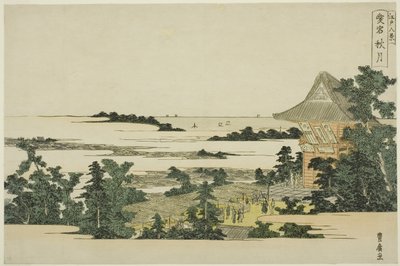 Luna de otoño en la colina Atago (Atago shugetsu), de la serie "Ocho vistas de Edo (Edo hakkei)" de Utagawa Toyohiro