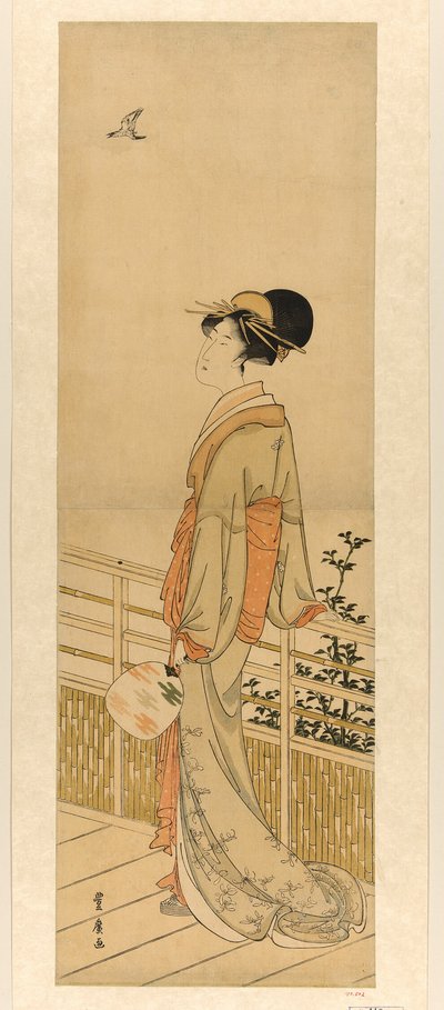 Escuchando el grito del cuco de Utagawa Toyohiro