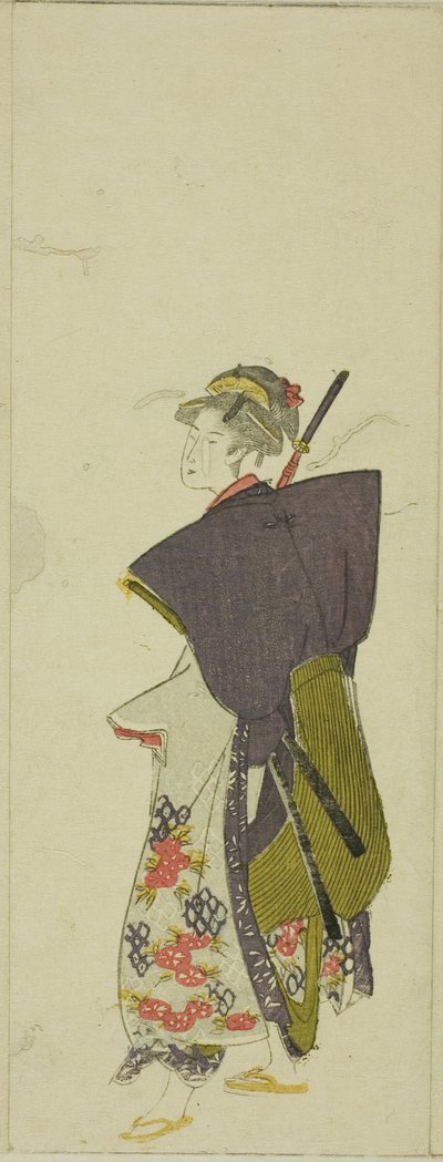 Parodia de una procesión de daimyo de Utagawa Toyohiro