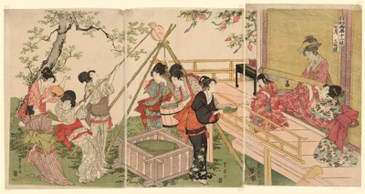 El séptimo mes, de la serie Los doce meses por dos artistas de Utagawa Toyohiro
