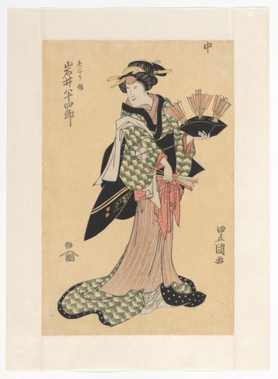 Oiwa sosteniendo flechas de Utagawa Toyokuni (I)