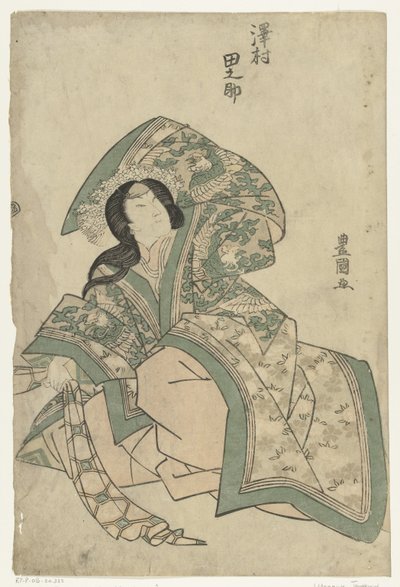 Sawamura Tanosuke (título sobre objeto) de Utagawa Toyokuni (I)