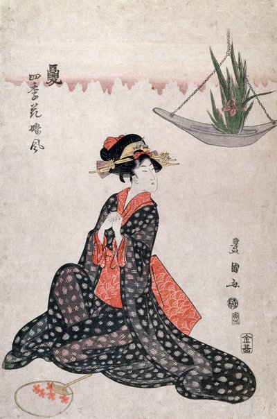 Flores de las cuatro estaciones de Utagawa Toyokuni