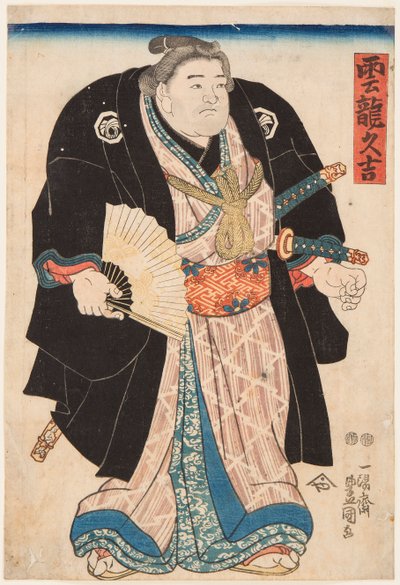 Retrato del luchador de sumo Unryu Kyukichi (Unryu Hisakichi) de Utagawa Toyokuni