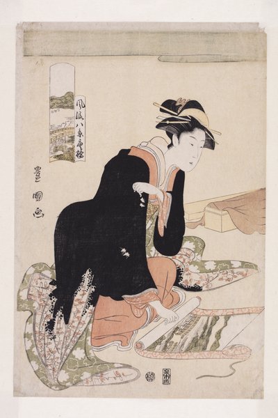 Barcos de regreso de Utagawa Toyokuni