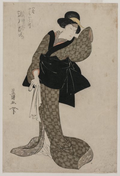 Segawa Roko como la esposa de Hachizo, Ohatsu de Utagawa Toyokuni