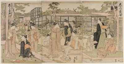 La casa de té Shika de Utagawa Toyokuni