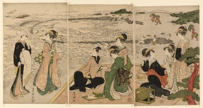 Excursión a la playa de Utagawa Toyokuni I