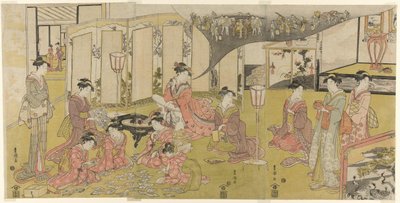 El juego de cartas de Utagawa Toyokuni I