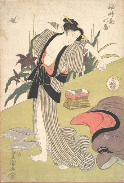 La primera visita del cuco de Utagawa Toyokuni I