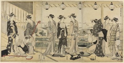 Las Cuatro Estaciones en el Sur: Escena de Verano de Utagawa Toyokuni I
