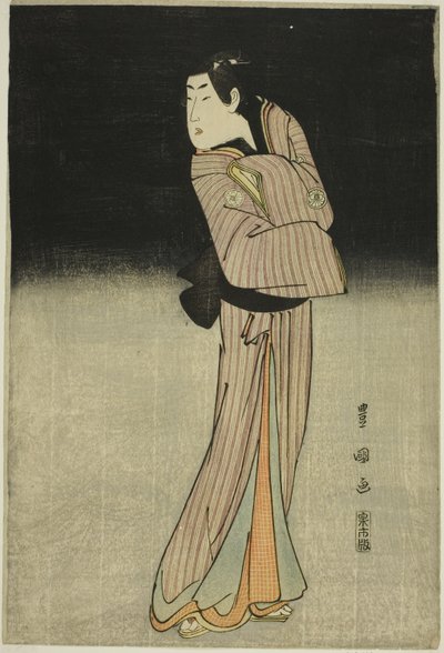 El actor Segawa Kikunojo III como el chico de la tienda Chokichi de Utagawa Toyokuni I