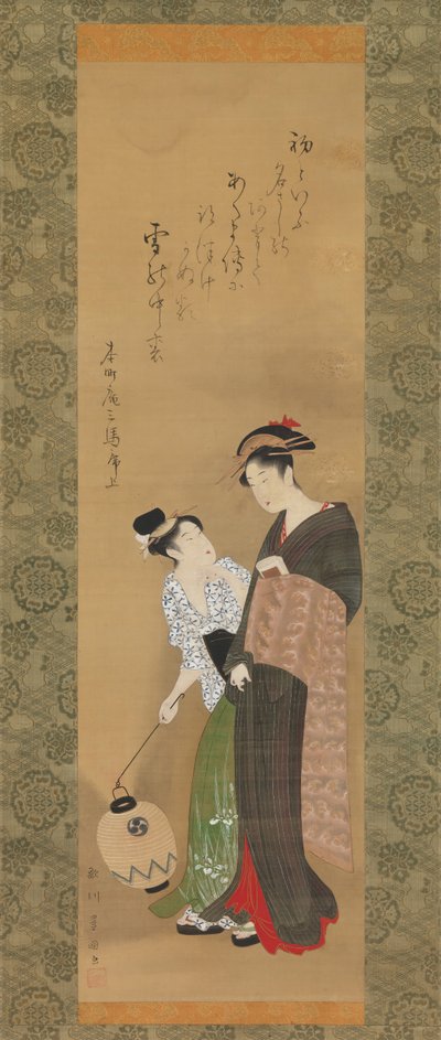 Mujer y Asistente, ca. 1795 de Utagawa Toyokuni I