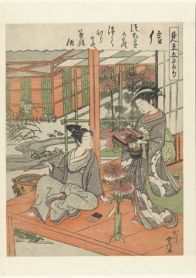 Lealtad Shin (título en objeto) Parodias de los Cinco Festivales (título de la serie) Mitate gosekku (título de la serie sobre el objeto) de Utagawa Toyonobu