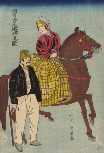 Americanos de excursión de Utagawa Yoshikazu