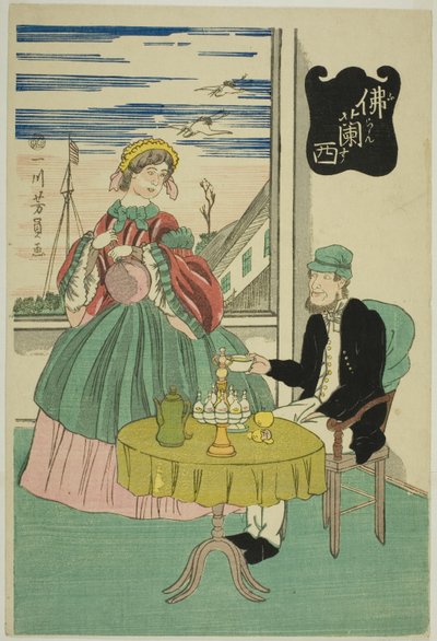 Francés (Furansu) de Utagawa Yoshikazu