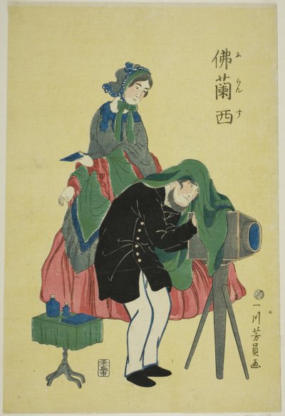 Fotógrafo Francés de Utagawa Yoshikazu