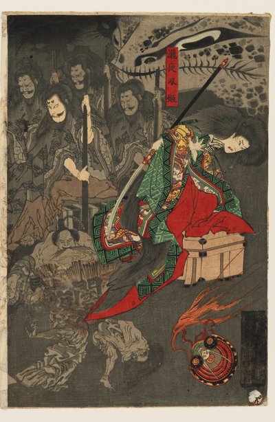 Desfile nocturno de cien demonios en el Palacio de Sōma de Utagawa Yoshiku