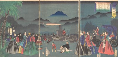 Francia furansukoku, 2º mes, 1865 de Utagawa Yoshitora