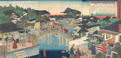 Nankín en China, febrero de 1862 de Utagawa Yoshitora