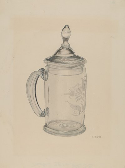 Jarra Cubierta de V.L. Vance