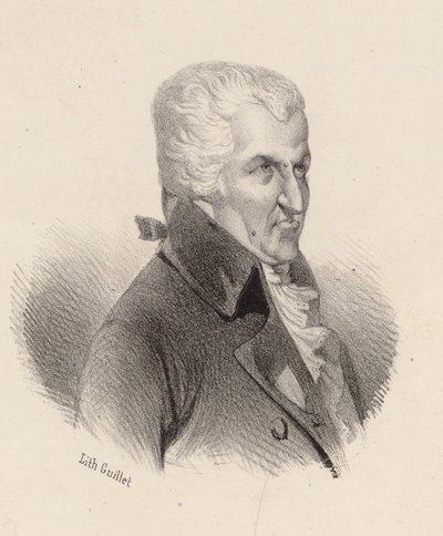 Retrato del compositor Pierre-Alexandre Monsigny 1729-1817 de V. Guillet
