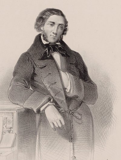 Retrato del pianista y compositor Felix Mendelssohn Bartholdy 1809-1847 de V. Guillet