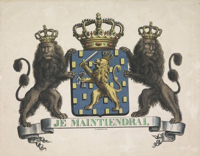 Escudo de armas del Reino de los Países Bajos, 1815 de V. Labargé