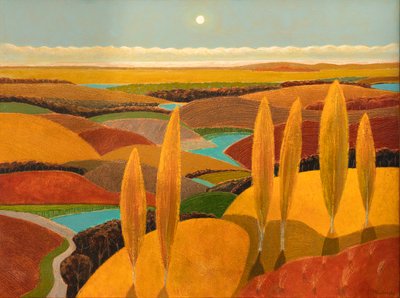 Poplar Hill In Dunes, 2023 (óleo sobre lienzo) de Vadym Vaskovsky