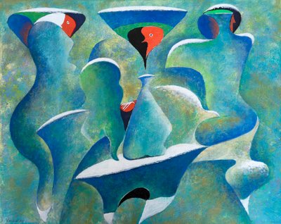 Nieve de verano, 2022 (acrílico sobre lienzo) de Vadym Vaskovsky