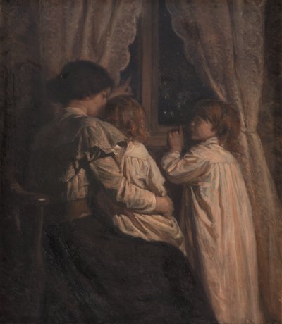 Los niños diciendo buenas noches a sus estrellas de Valdemar Irminger