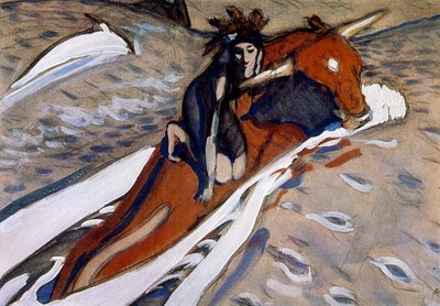Secuestro de Europa 1910 por Valentin Serov de Valentin Aleksandrovich Serov