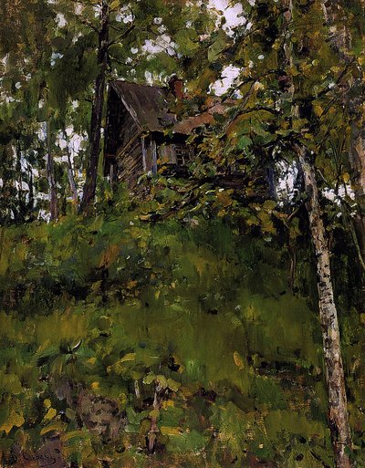 Antigua casa de baños en Domotkanovo, 1888 de Valentin Aleksandrovich Serov