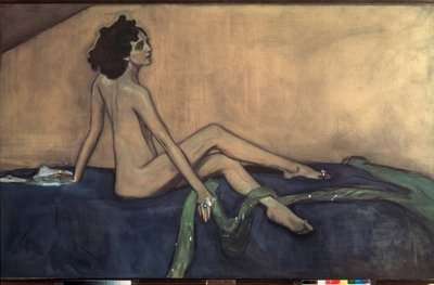 Retrato de la bailarina Ida Rubinstein (1885-1960). Obra de Valentin Alexandrovich Serov (1865-1911), témpera y tiza negra sobre lienzo de Valentin Aleksandrovich Serov