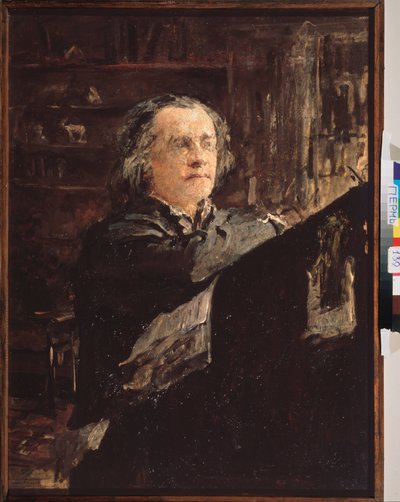 Retrato del compositor ruso Alexander Serov (1820-1871). Pintura de Valentin Alexandrovich Serov (1865-1911), óleo sobre lienzo de Valentin Aleksandrovich Serov