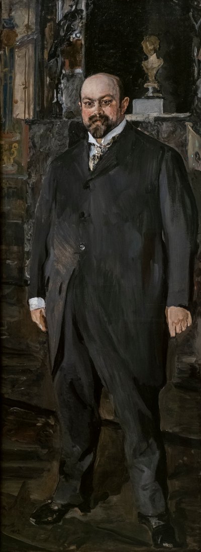 Retrato de Mijail Abramovich Morozov de Valentin Aleksandrovich Serov