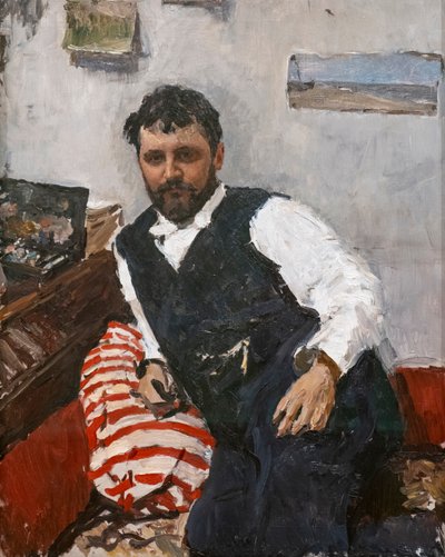 Retrato del pintor Konstantin Korovin de Valentin Aleksandrovich Serov