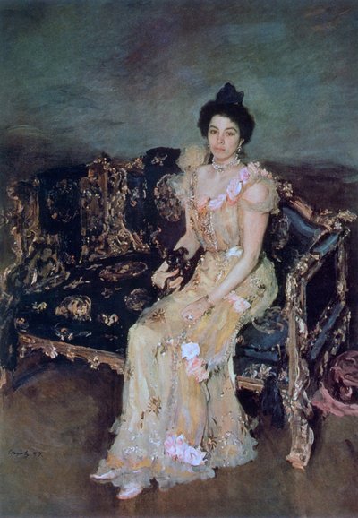 Retrato de Sofia Mikhailovna Botkina, 1899 de Valentin Aleksandrovich Serov