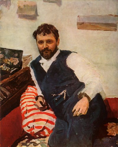 Retrato del Pintor Constantin Alexandreyevich Korovin, 1891, 1965 de Valentin Aleksandrovich Serov
