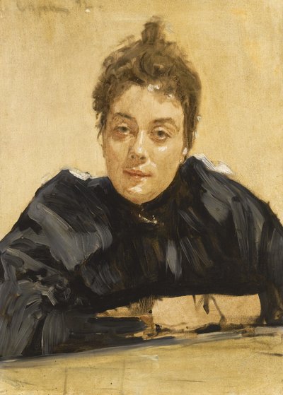 Retrato de la artista Maria Yakunchikova-Weber 1870-1902 de Valentin Aleksandrovich Serov