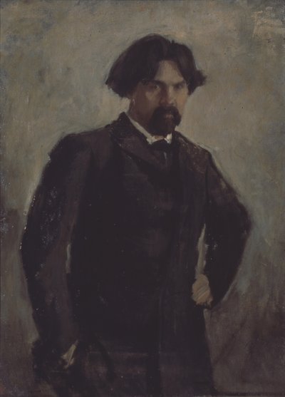 Retrato del artista Vasily Surikov 1848-1916 de Valentin Aleksandrovich Serov