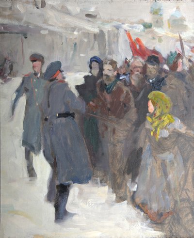 Demostración revolucionaria, 1906 de Valentin Aleksandrovich Serov