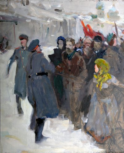 Demostración revolucionaria, 1906 de Valentin Alexandrovich Serov
